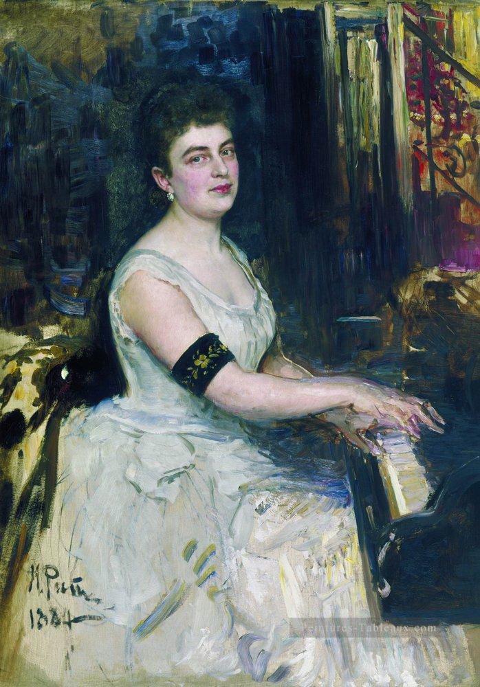 portrait de pianiste m k benoit 1887 Ilya Repin Peintures à l'huile